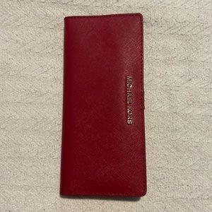 Red Michael Kors wallet